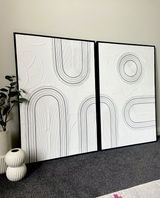 Arch Duo - Cool Greys - Black Colour Frame