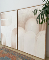 City of Arches & Arch Duo - Dusty Pink - Oak Colour Frame