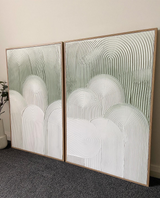 City of Arches Duo - Sage Green - Oak Colour Frame