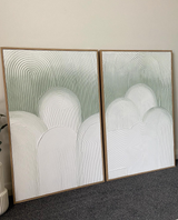 City of Arches Duo - Sage Green - Oak Colour Frame