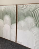 City of Arches Duo - Sage Green - Oak Colour Frame